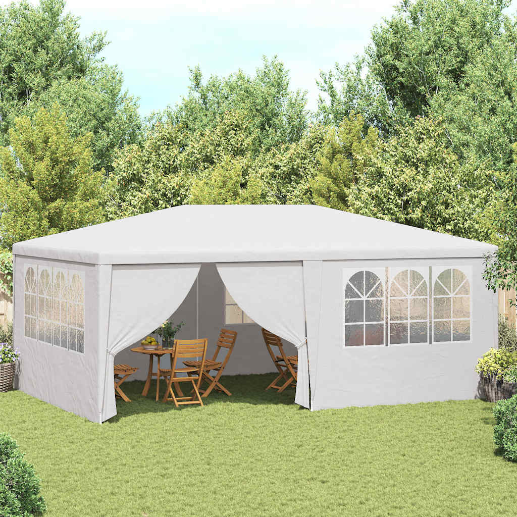 Gazebo Professionale con Pareti 4x6 m Bianco 90 g/m² | homemem39