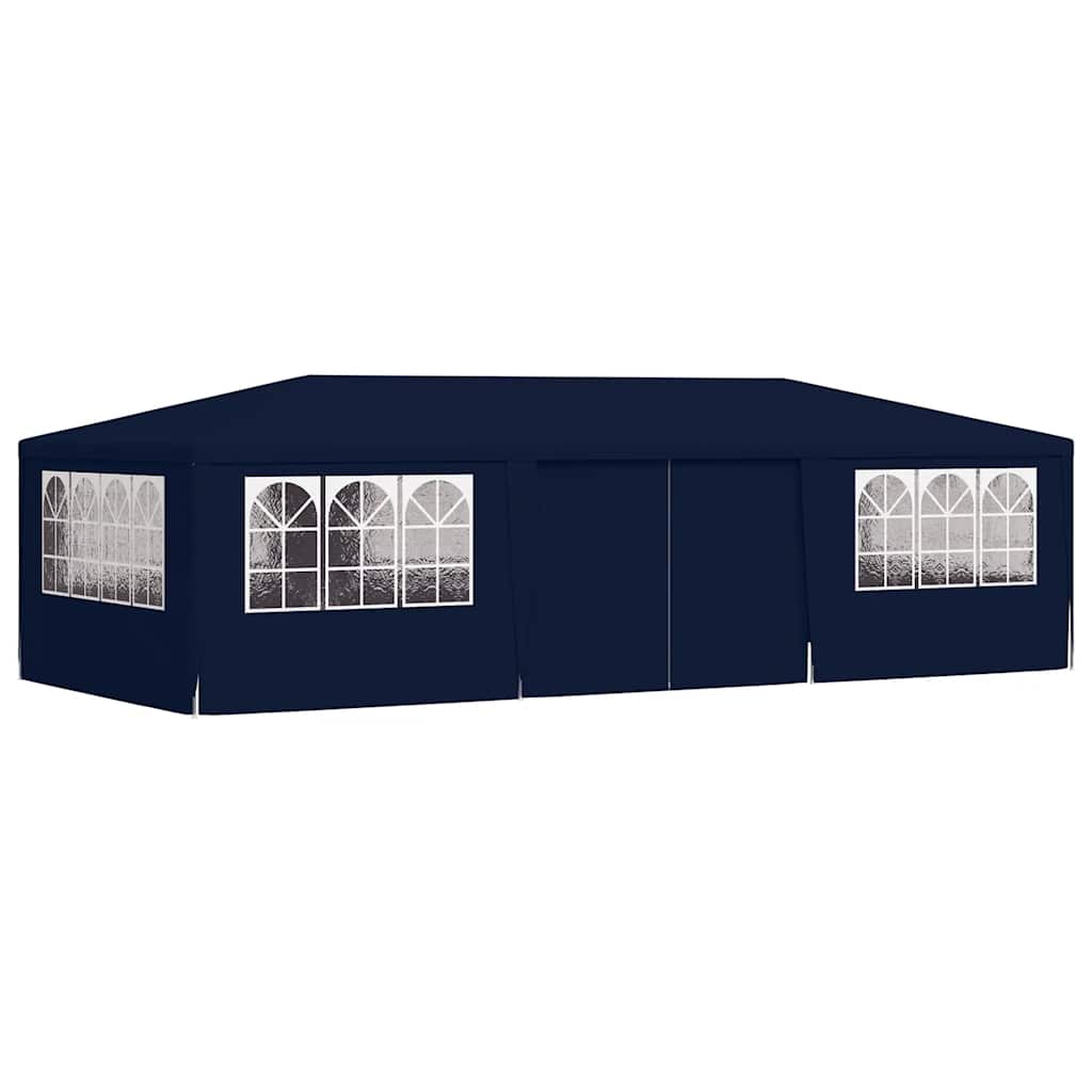 Gazebo Professionale con Pareti 4x9 m Blu 90 g/m² | homemem39