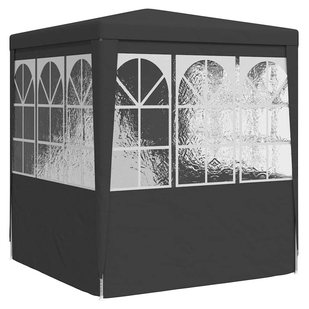 Gazebo Professionale con Pareti 2x2 m Antracite 90 g/m² | homemem39