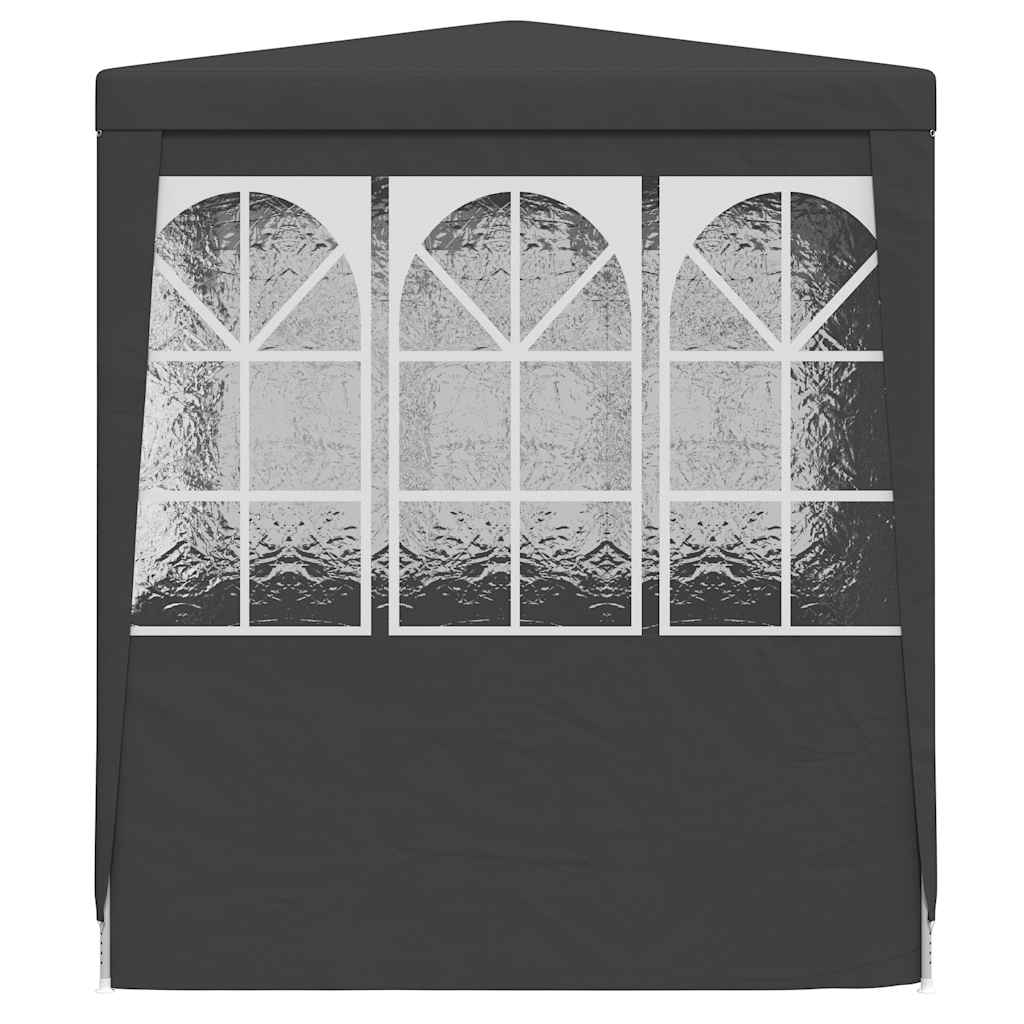 Gazebo Professionale con Pareti 2,5x2,5 m Antracite 90 g/m² | homemem39