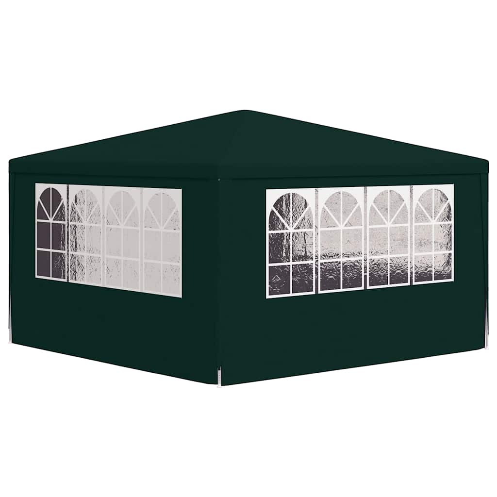 Gazebo Professionale con Pareti 4x4 m Verde 90 g/m² | homemem39