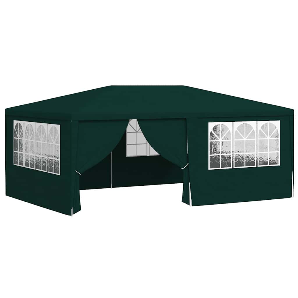 Gazebo Professionale con Pareti 4x6 m Verde 90 g/m² - homemem39