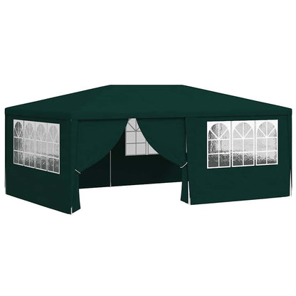 Gazebo Professionale con Pareti 4x6 m Verde 90 g/m² - homemem39