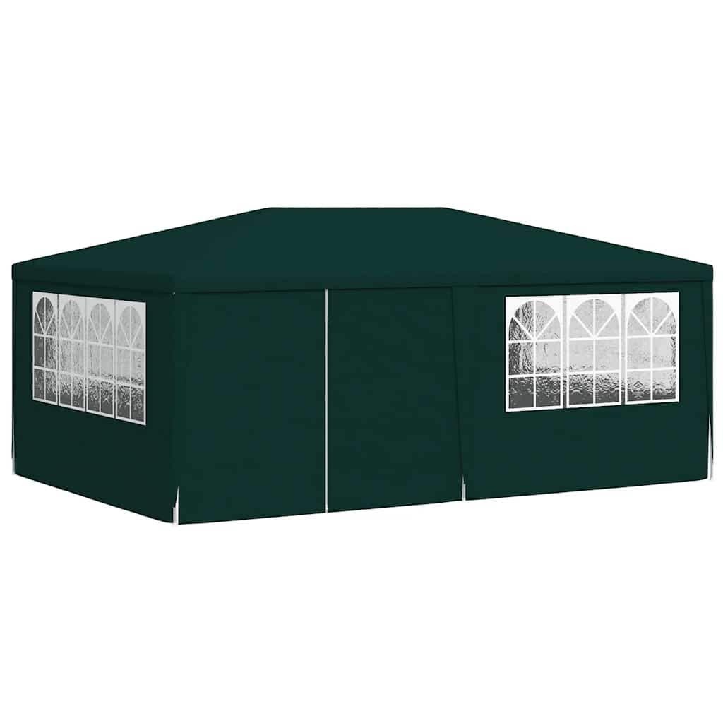 Gazebo Professionale con Pareti 4x6 m Verde 90 g/m² - homemem39
