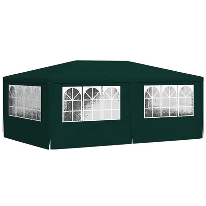 Gazebo Professionale con Pareti 4x6 m Verde 90 g/m² - homemem39