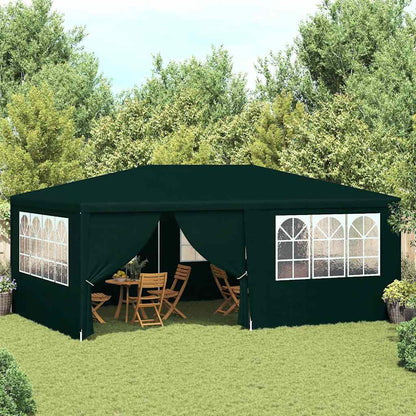 Gazebo Professionale con Pareti 4x6 m Verde 90 g/m² - homemem39