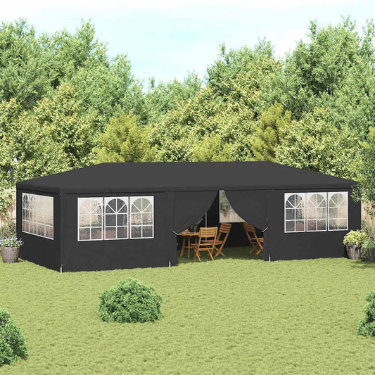 Gazebo Professionale con Pareti 4x9 m Antracite 90 g/m² | homemem39