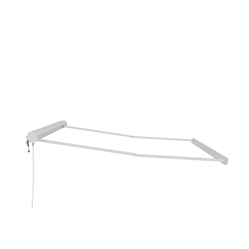 Tenda da Sole Bianco 5 x 3 m Metallo - homemem39