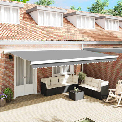 Telaio di tenda manuale 4,5 x 3 m Bianco