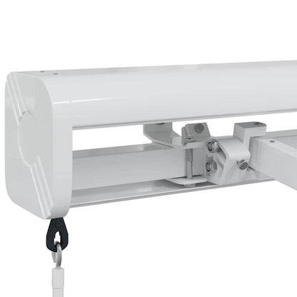 Tenda da Sole Bianco 5 x 3 m Metallo - homemem39