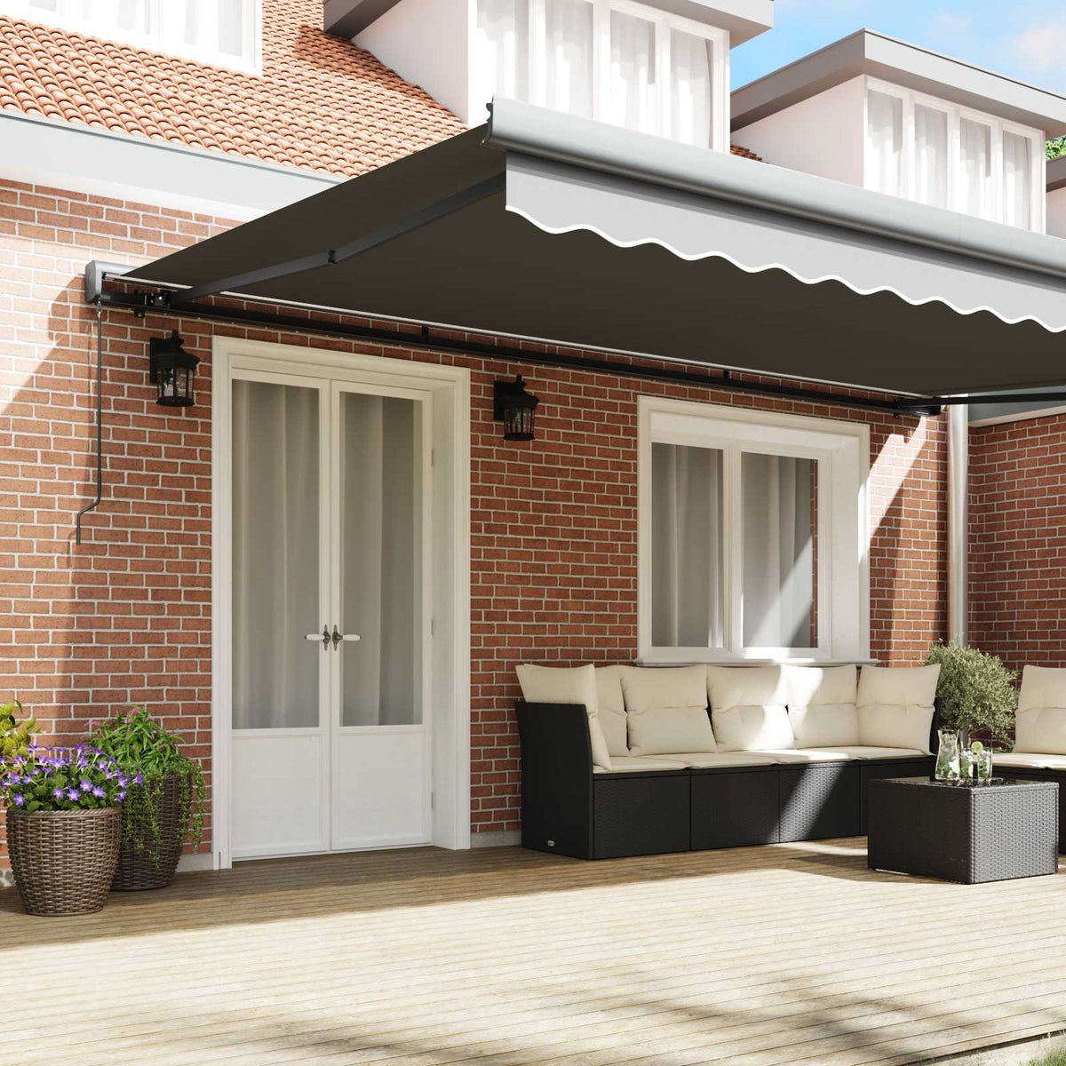 Telaio di tenda manuale 4,5 x 3 m Antracite