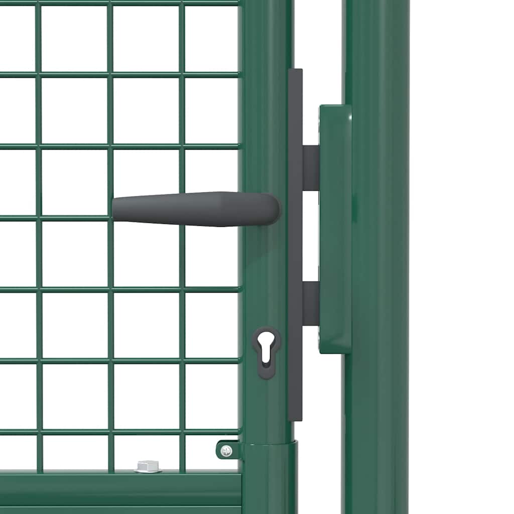 Cancello per Recinzione in Acciaio 100x75 cm Verde | homemem39