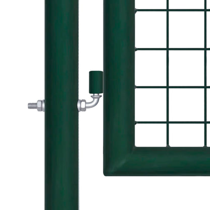 Cancello per Recinzione in Acciaio 100x150 cm Verde - homemem39