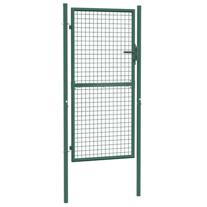 Cancello per Recinzione in Acciaio 100x175 cm Verde | homemem39