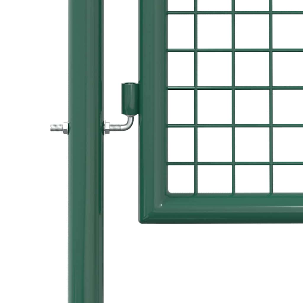 Cancello per Recinzione in Acciaio 100x175 cm Verde | homemem39