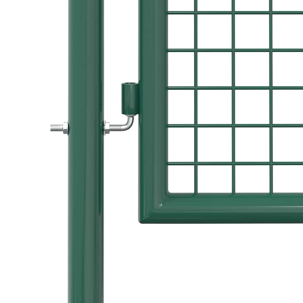 Cancello per Recinzione in Acciaio 100x200 cm Verde | homemem39