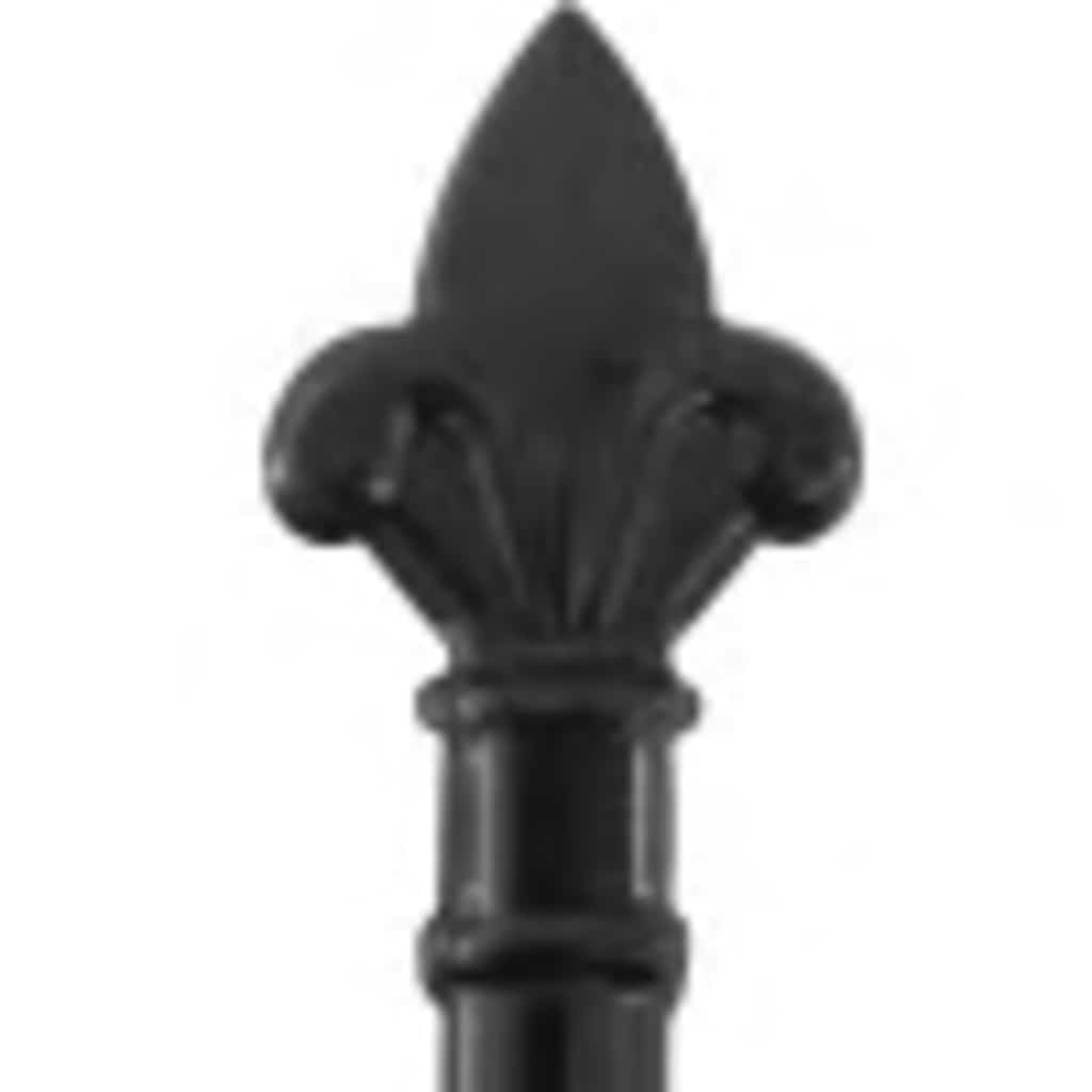 Cancello per recinzione Woerden Doppia porta con punta superiore 299,5x249,5 cm | homemem39