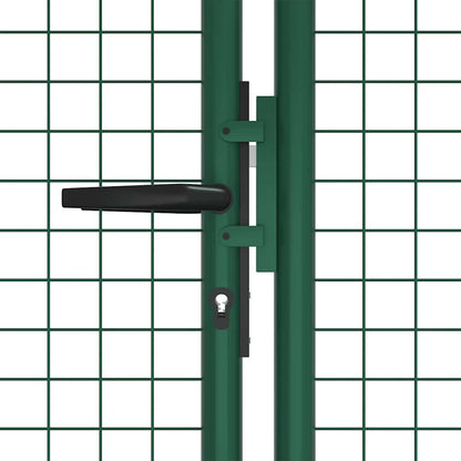 Cancello da Giardino in Rete di Acciaio 400x125 cm Verde | homemem39
