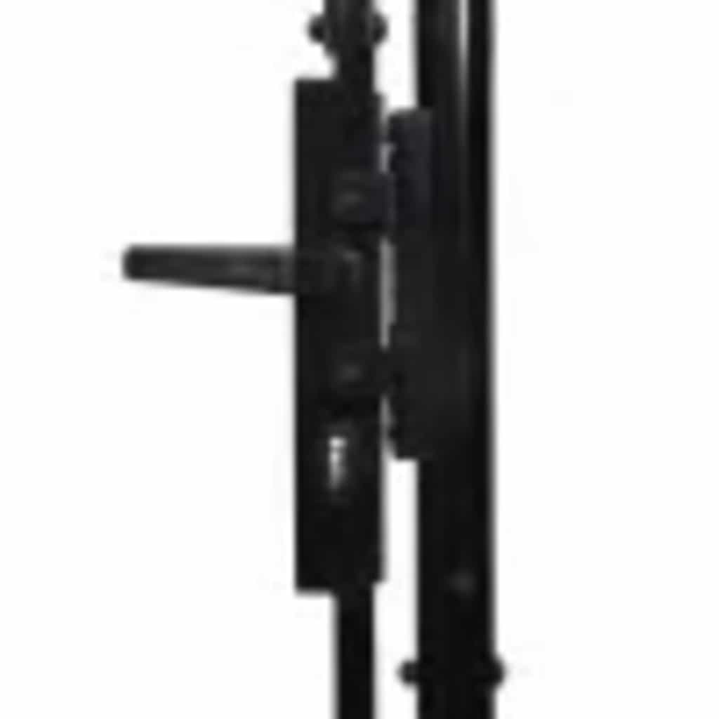 Cancello per recinzione Woerden Doppia porta con punta superiore 299,5x199,5 cm | homemem39