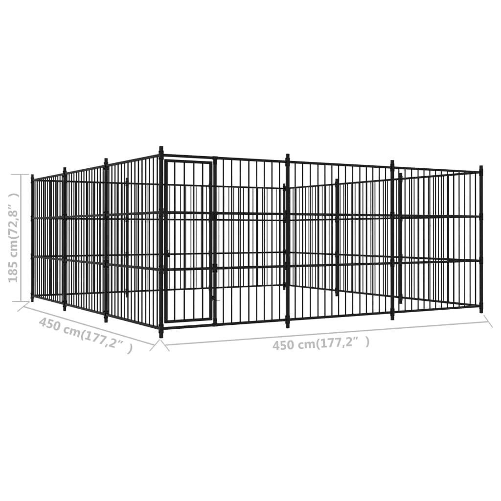 Canile da Esterno 450x450x185 cm | homemem39