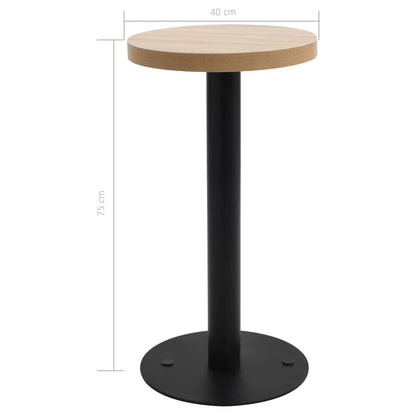 Tavolo da Bistrot Marrone Chiaro 40 cm in MDF | homemem39