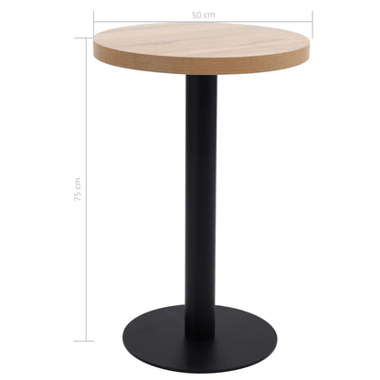 Tavolo da Bistrot Marrone Chiaro 50 cm in MDF | homemem39