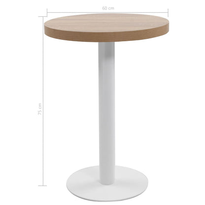 Tavolo da Bistrot Marrone Chiaro 60 cm in MDF | homemem39