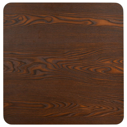 Tavolo da Bistrot Marrone Scuro 50x50 cm in MDF