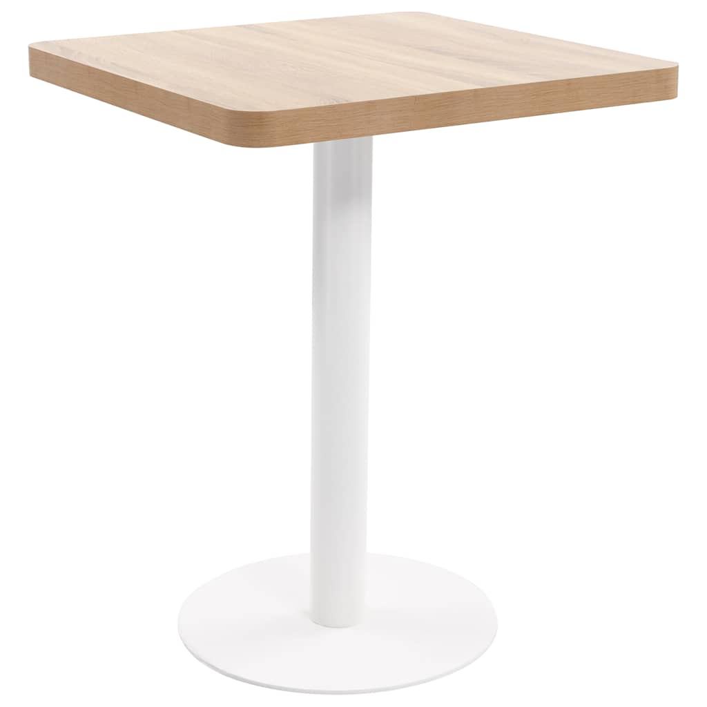 Tavolo da Bistrot Marrone Chiaro 60x60 cm in MDF | homemem39