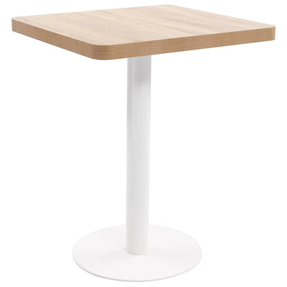 Tavolo da Bistrot Marrone Chiaro 60x60 cm in MDF | homemem39