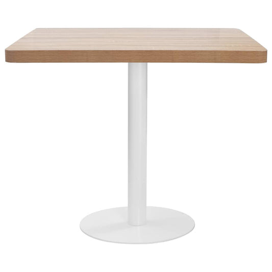 Tavolo da Bistrot Marrone Chiaro 80x80 cm in MDF | homemem39
