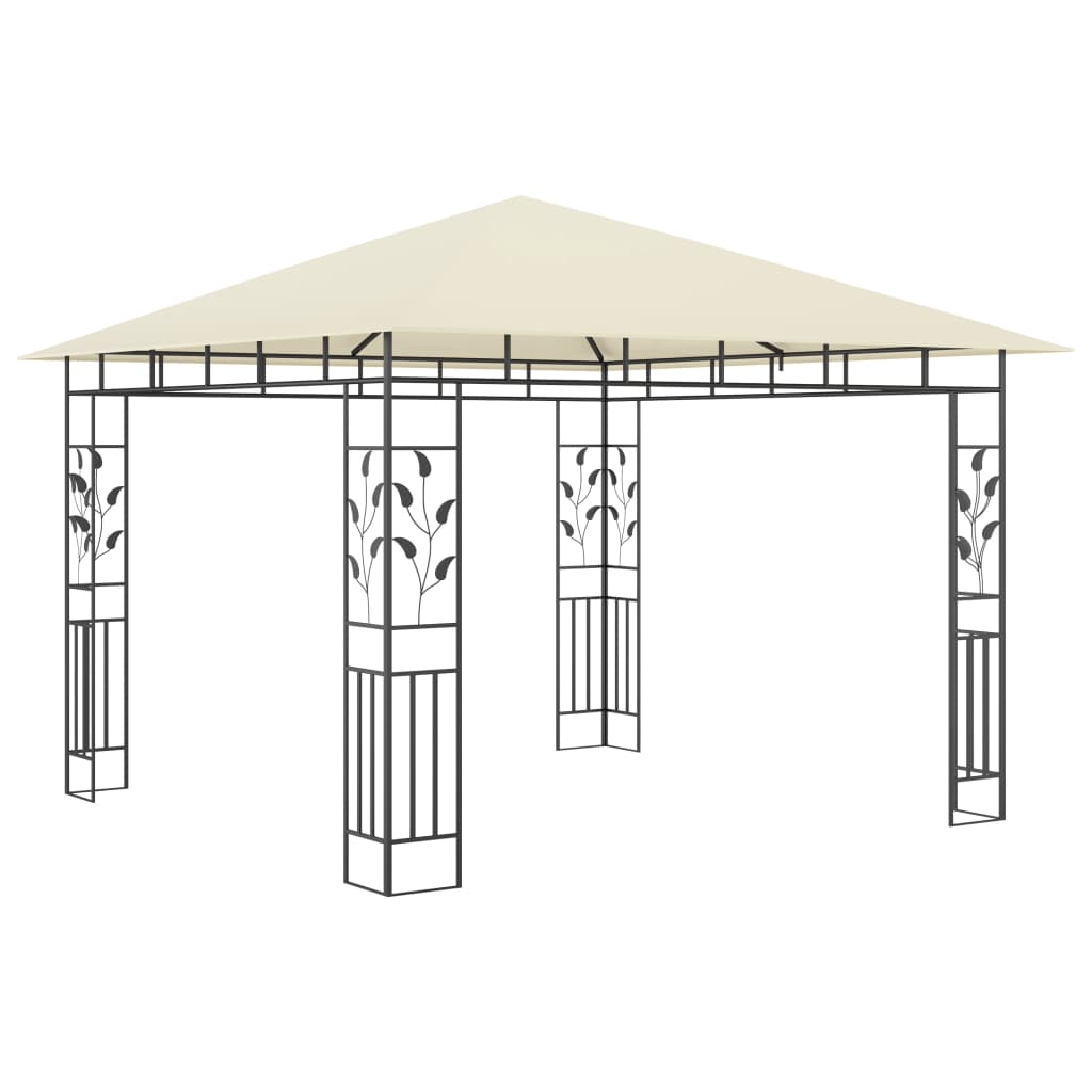 Gazebo con Zanzariera 3x3x2,73 m Crema 180 g/m² | homemem39