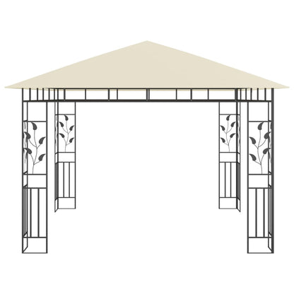 Gazebo con Zanzariera 3x3x2,73 m Crema 180 g/m² - homemem39