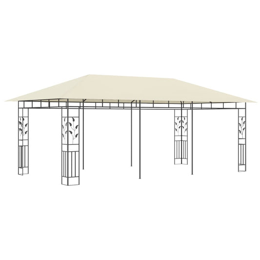 Gazebo con Zanzariera 6x3x2,73 m Crema - homemem39