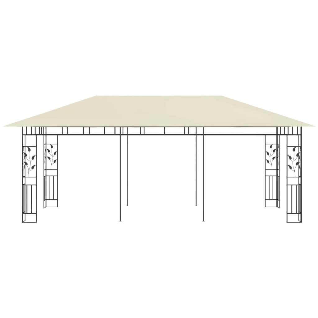 Gazebo con Zanzariera 6x3x2,73 m Crema - homemem39