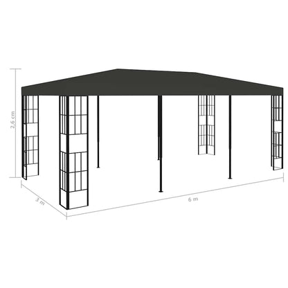 Gazebo 3x6 m Antracite | homemem39