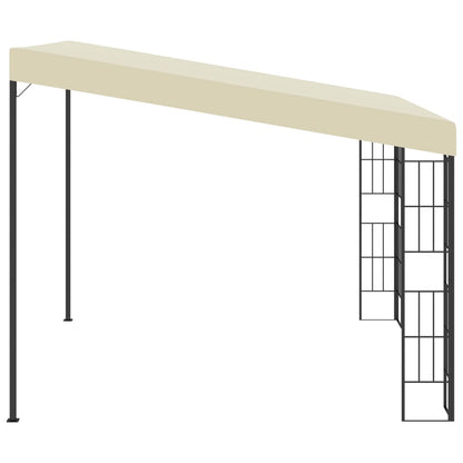 Gazebo a Parete 3x3 m Crema in Tessuto | homemem39