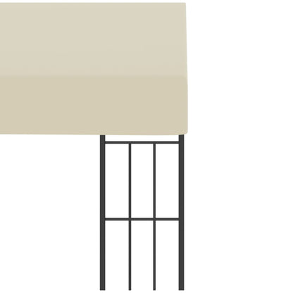 Gazebo a Parete 3x3 m Crema in Tessuto | homemem39