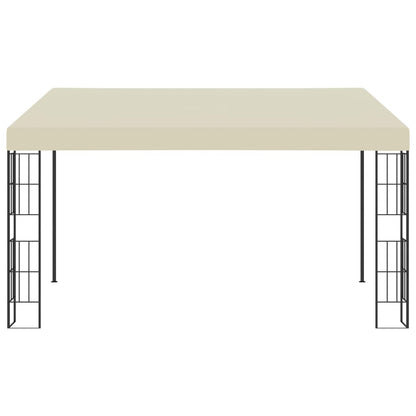Gazebo a Parete 3x4 m Crema in Tessuto | homemem39