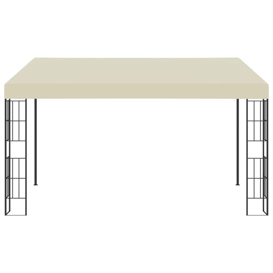 Gazebo a Parete 3x4 m Crema in Tessuto | homemem39