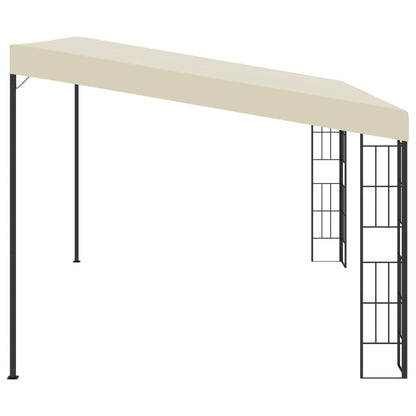 Gazebo a Parete 3x4 m Crema in Tessuto | homemem39