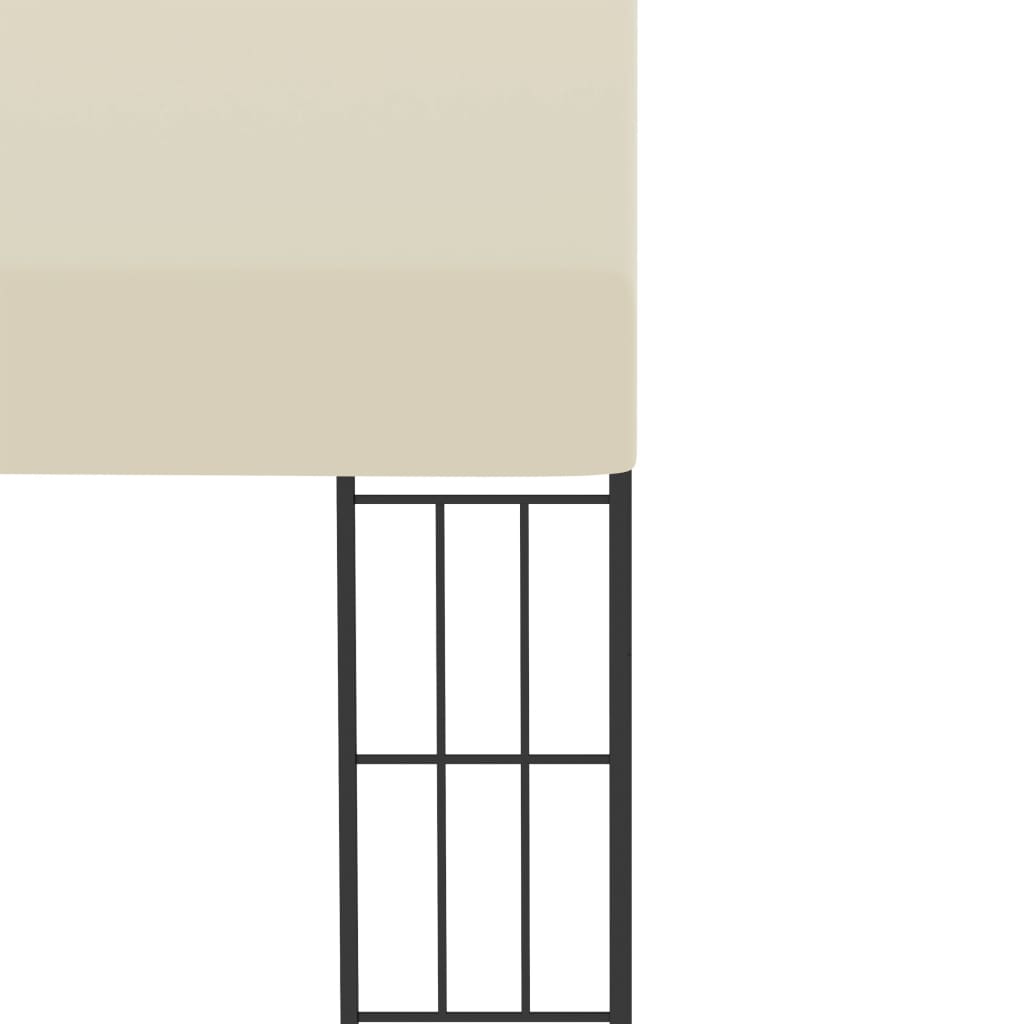Gazebo a Parete 3x4 m Crema in Tessuto | homemem39