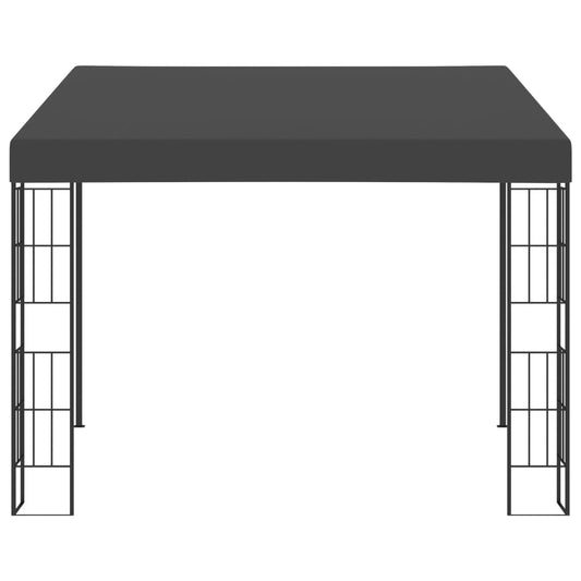 Gazebo a Parete 3x3 m Antracite in Tessuto | homemem39