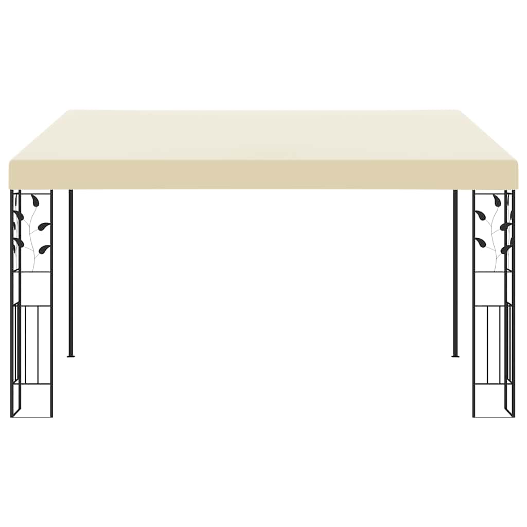 Gazebo a Parete 4x3x2,5 m Crema | homemem39