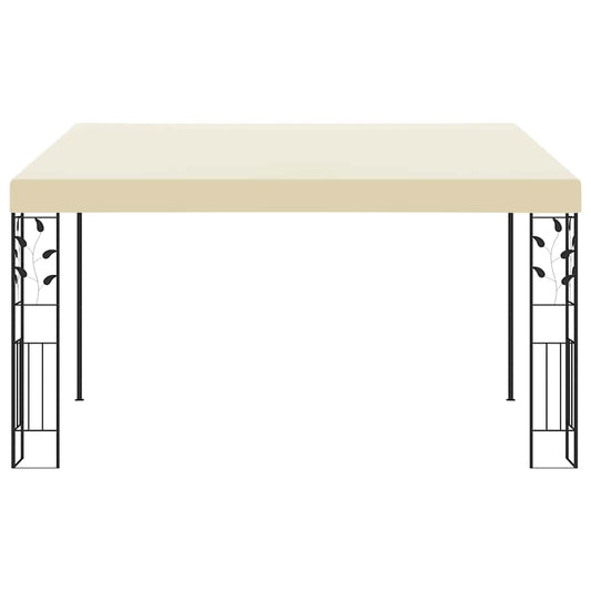 Gazebo a Parete 4x3x2,5 m Crema | homemem39