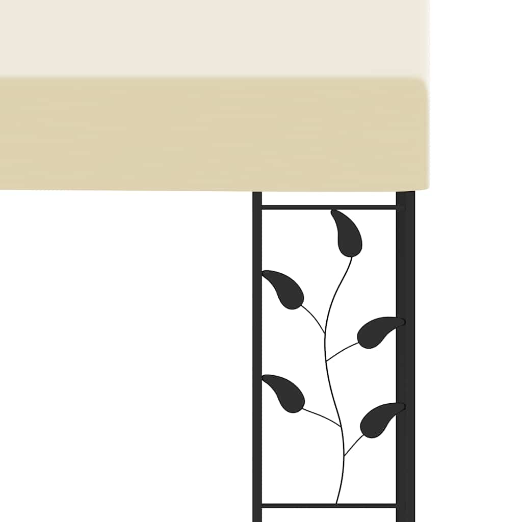 Gazebo a Parete 4x3x2,5 m Crema | homemem39