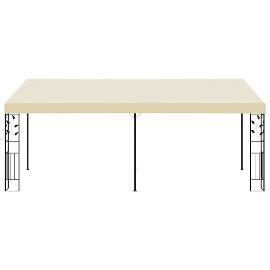 Gazebo a Parete 6x3x2,5 m Crema | homemem39