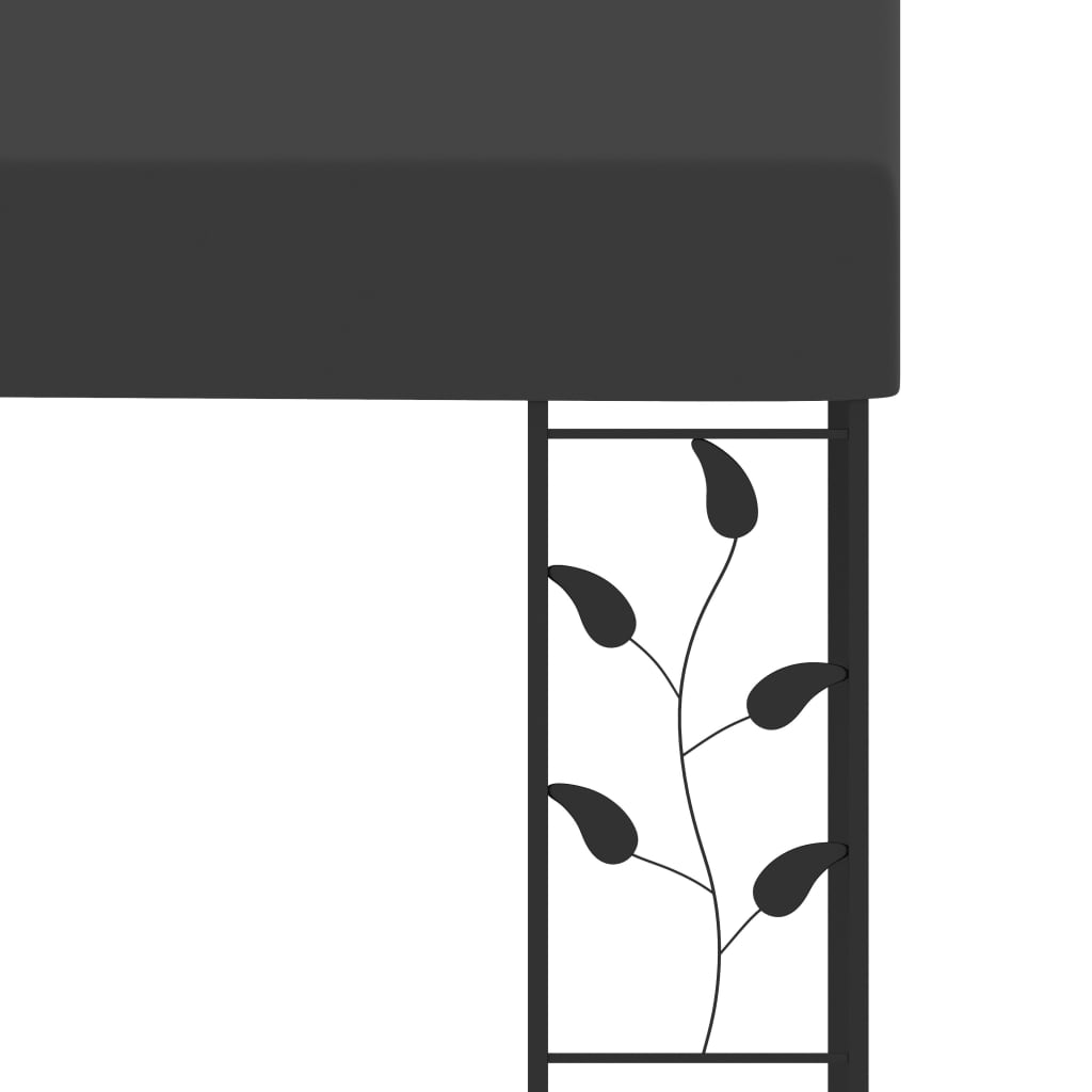 Gazebo a Parete 4x3x2,5 m Antracite | homemem39