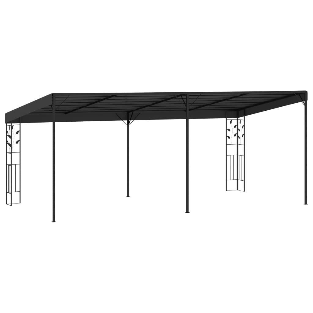 Gazebo a Parete 6x3x2,5 m Antracite | homemem39