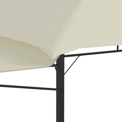 Gazebo con Tetto Doppio Estendibile 3x3x2,75 m Crema 180 g/m²